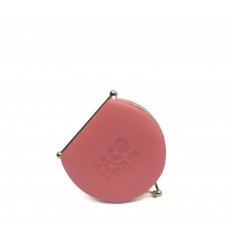 Folding Purse with kiss-clasp - CORAL PINK