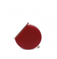 Folding Purse with kiss-clasp - RED