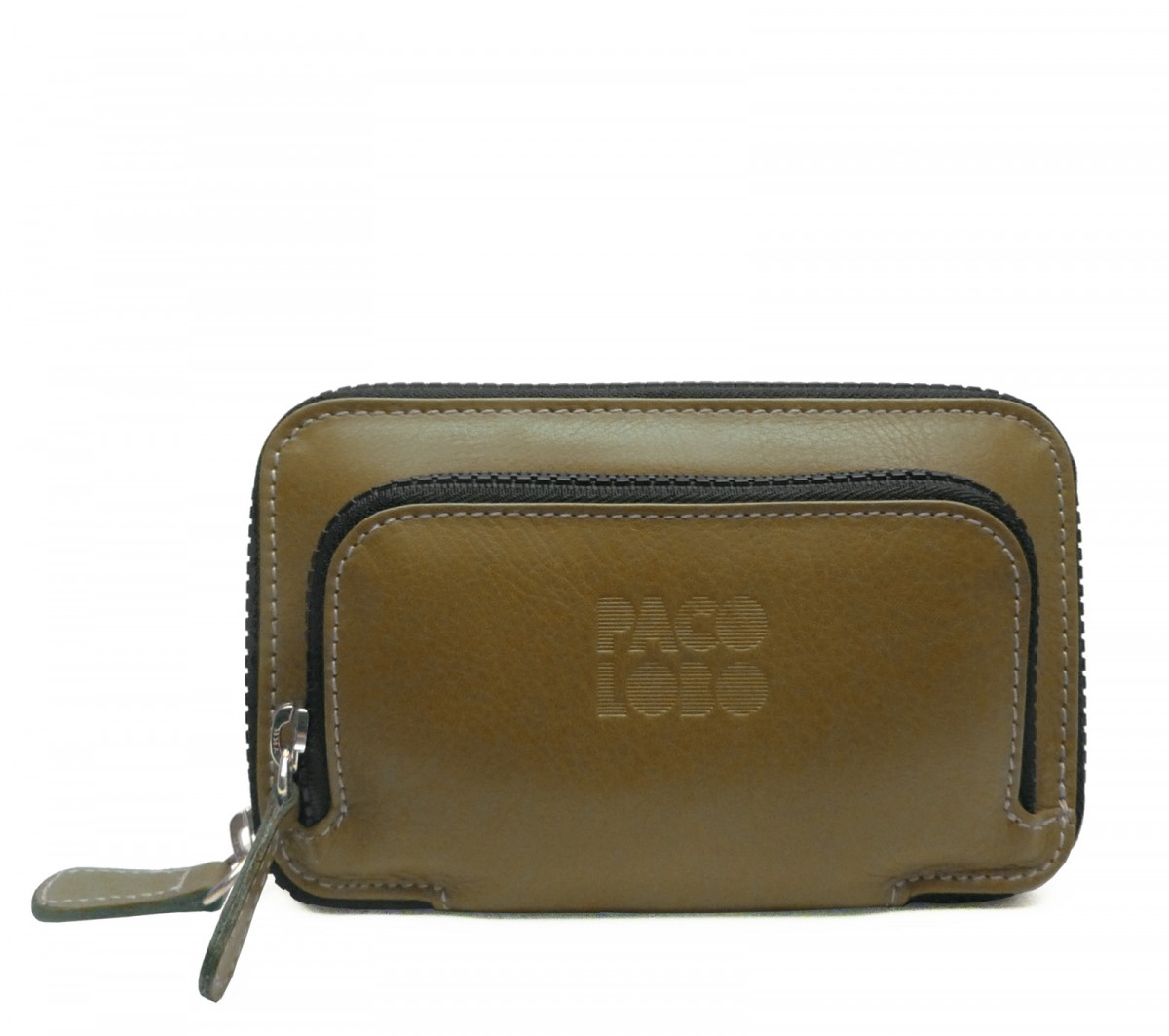 Medium wallet with double zipper Mak